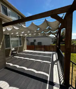 Composite deck project by Northern Lights Exteriors in Colorado.