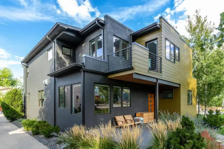 Boulder Colorado home with vertical fiber cement siding installed by Northern Lights Exteriors