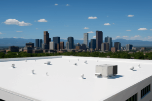 Denver flat roof replacement installed by Northern Lights Exteriors with durable low-slope materials designed for hail, wind, and snow.