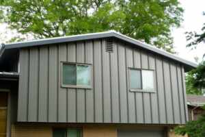 Home with new steel siding