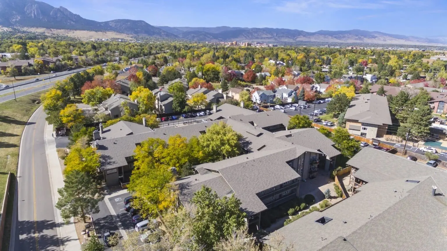 Thunderbird property in Boulder, Colorado — commercial exterior project by Northern Lights Exteriors