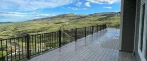 Deck addition with pergola and lighting in Longmont