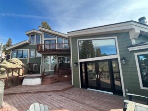 Nederland Home Remodel Including James Hardie Siding in Mountain Sage and Cobblestone Trim