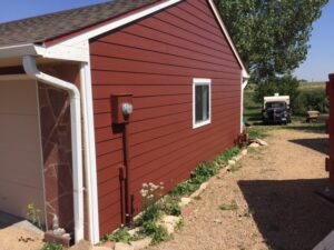 Close-up of clean lap reveals & metal flashings — replace with your image