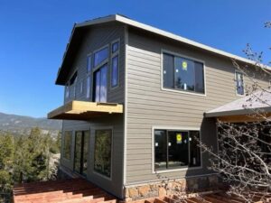 Custom replacement window installation project in Estes Park Colorado