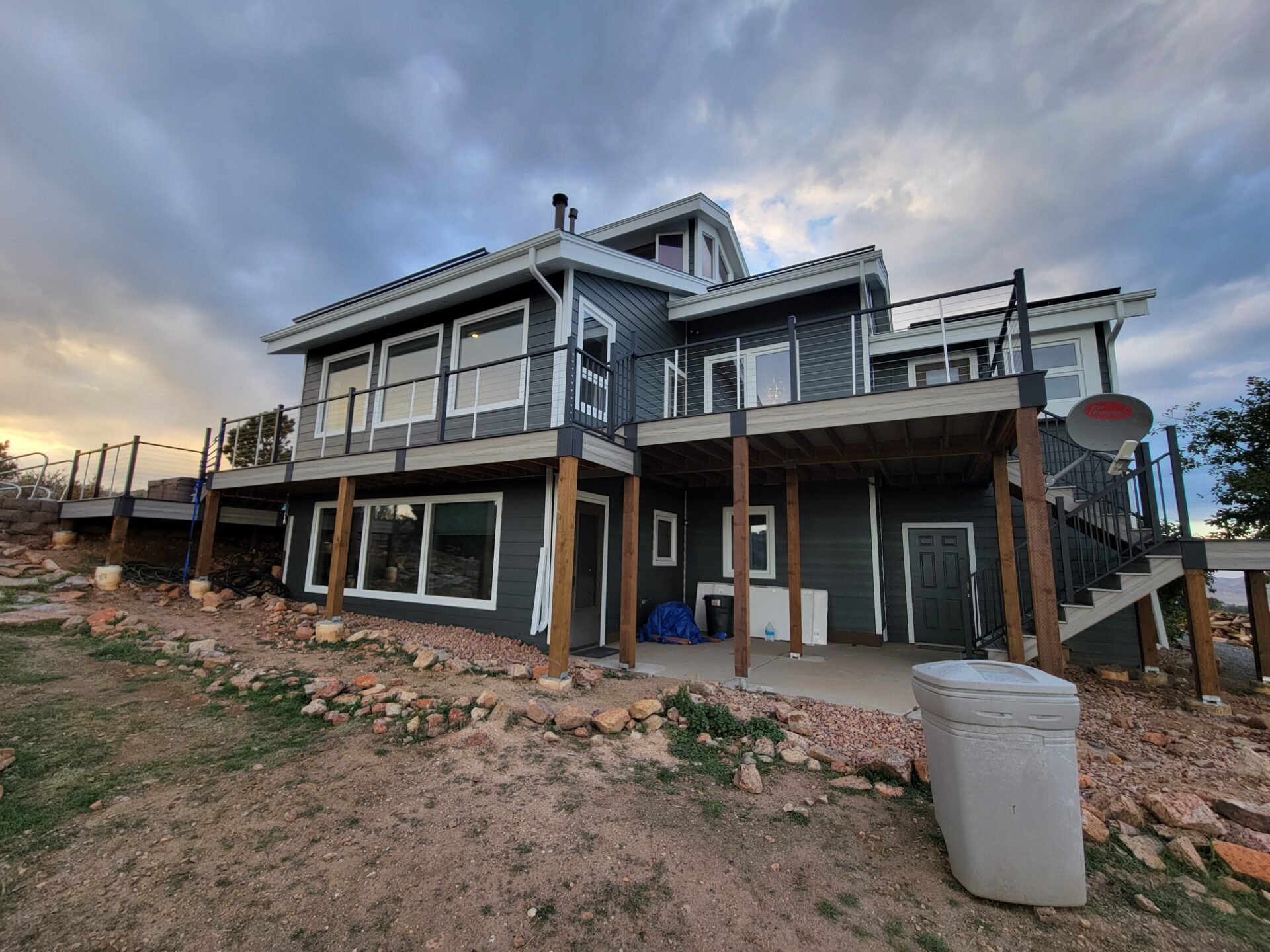 Berthoud home with new Pella replacement windows installed by Northern Lights Exteriors—energy-efficient, durable, and designed for year-round comfort.