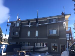Fraser James Hardie® Siding Installation on a Multi-Family/Multi-Building project - Timberbark with Cobblestone Trim