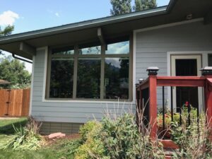 Real Boulder Colorado home with James Hardie Light Mist siding installed by Northern Lights Exteriors