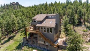 Timber Bark James Hardie siding on a Boulder Colorado home exterior remodel by Northern Lights Exteriors