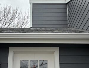 Real Colorado home with James Hardie Night Gray siding installed by Northern Lights Exteriors