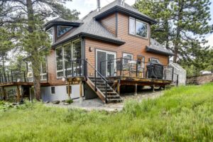 Woodtone James Hardie siding on a Boulder Colorado home exterior remodel by Northern Lights Exteriors
