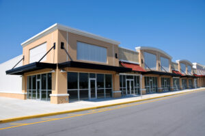 Commercial building exterior renovation completed by Northern Lights Exteriors.