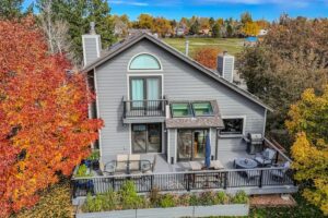 TimberTech composite decking on a custom backyard deck in Colorado