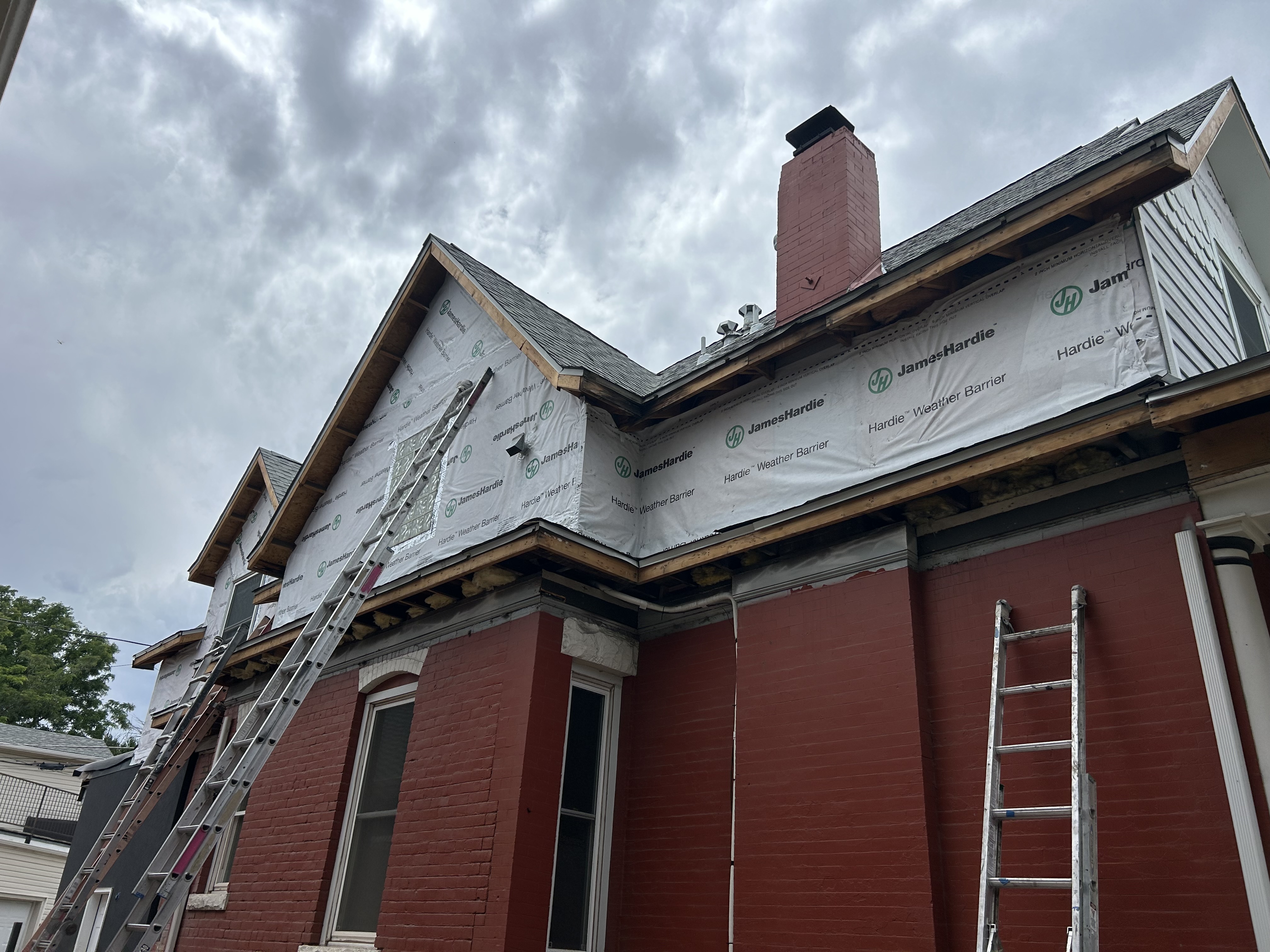 Finished siding replacement project in Denver Colorado with upgraded weather protection