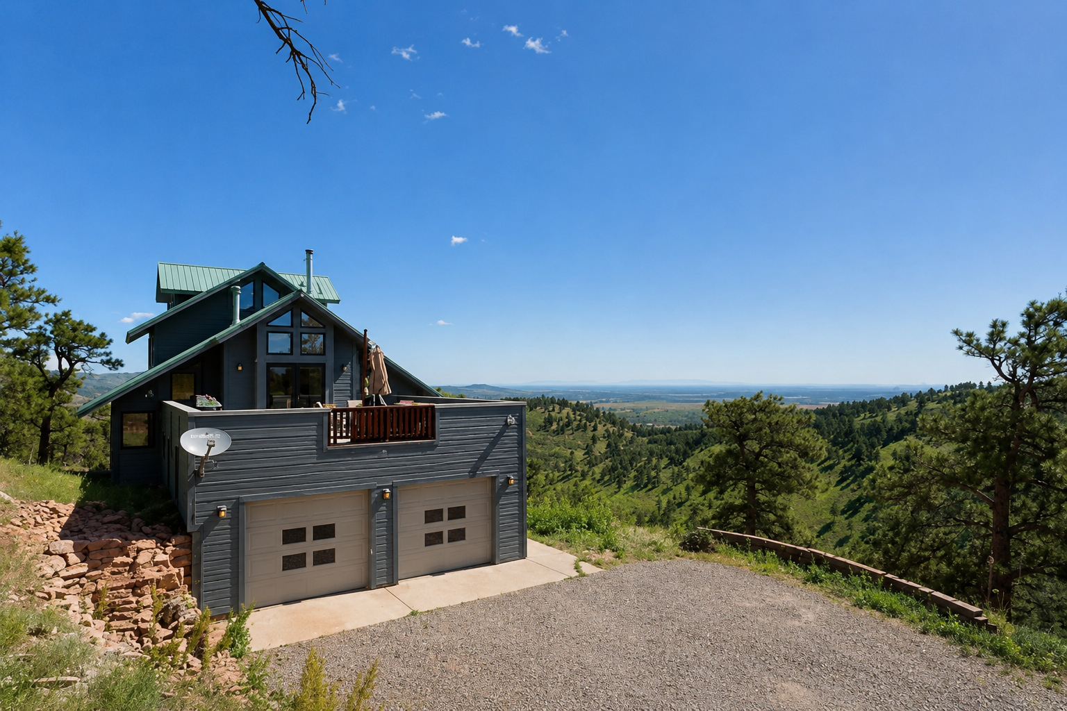 After photo of Boulder mountain home with James Hardie fire rated siding installed by Northern Lights Exteriors