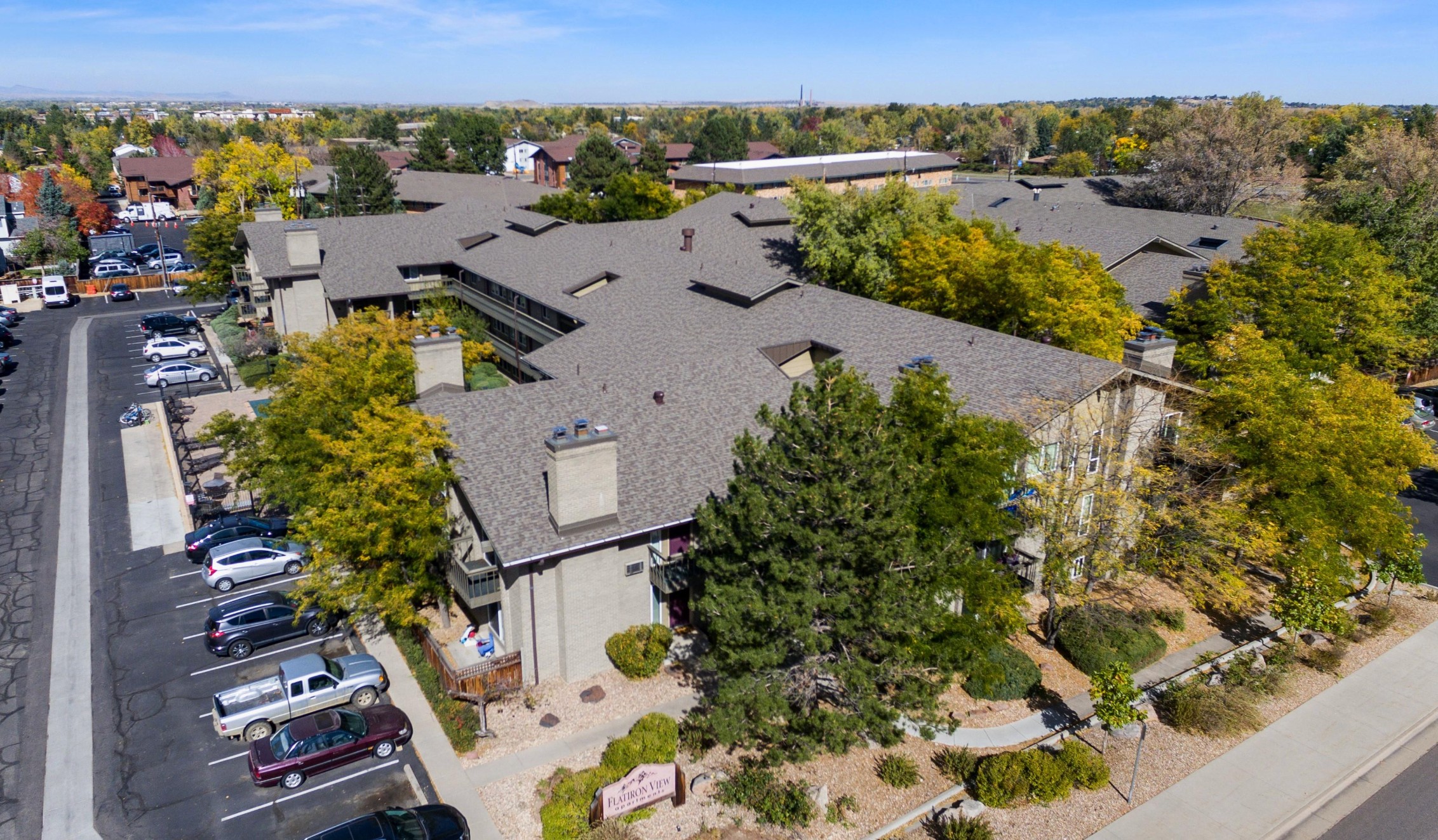 Multifamily Owens Corning Class IV impact resistant roof replacement project in Boulder County