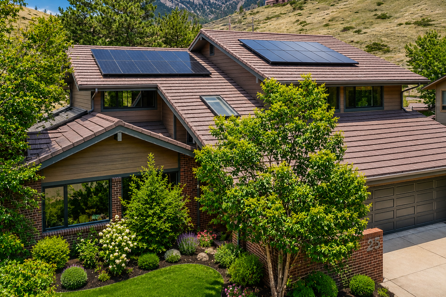 Boulder foothills woodtone Hardie siding installation by Northern Lights Exteriors