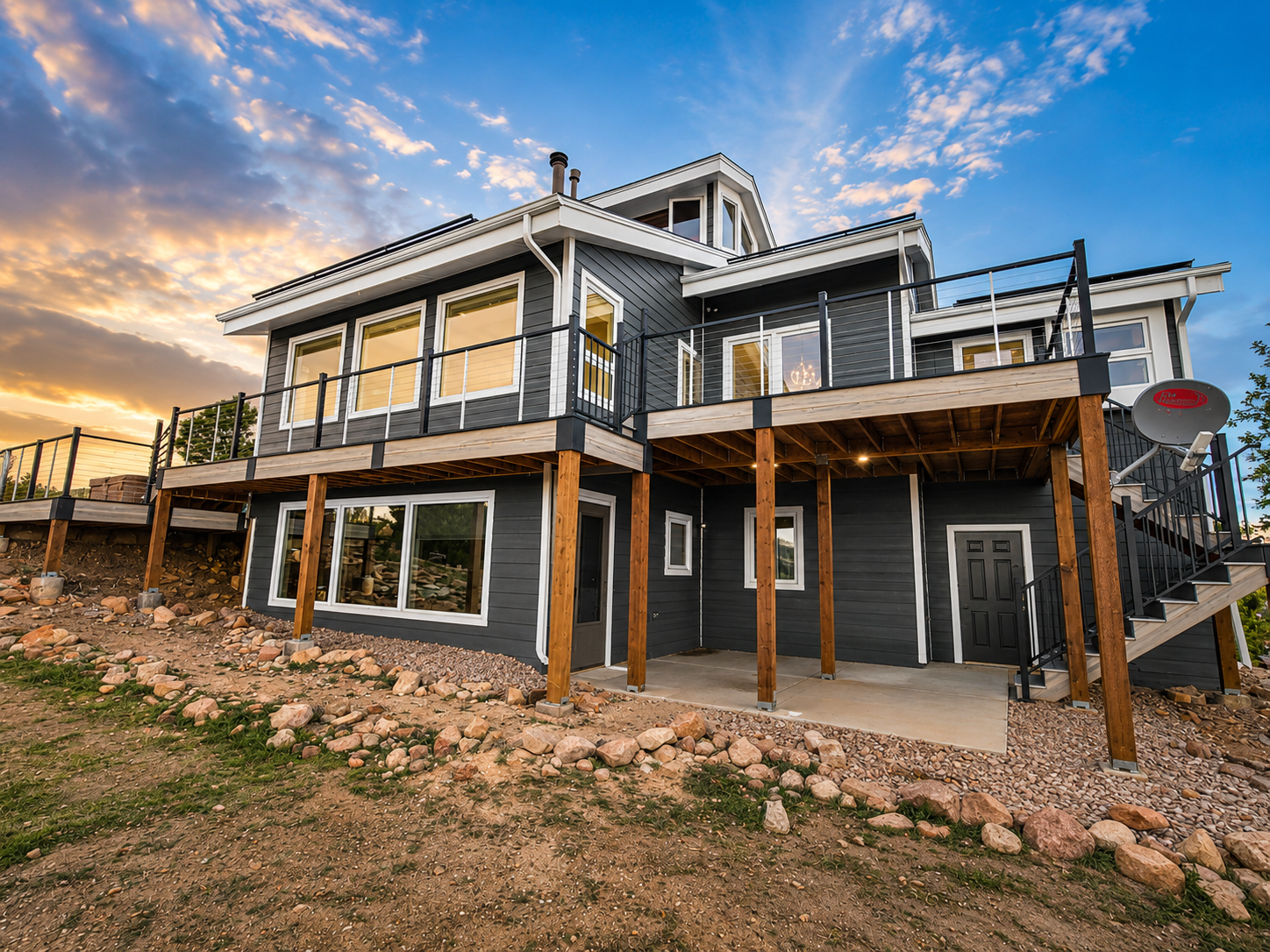 Double-hung replacement window installed in a Berthoud, Colorado home
